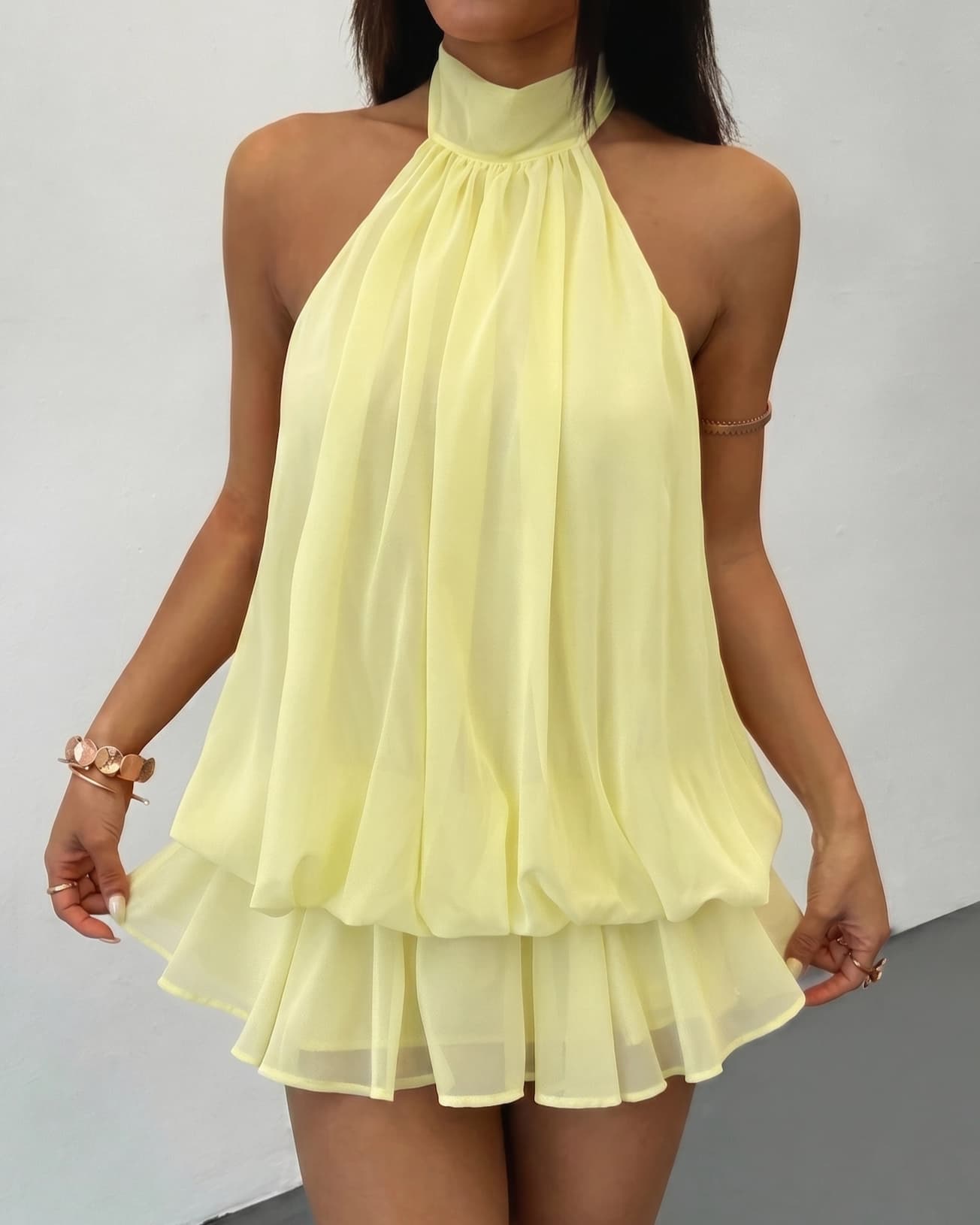 VES-SH Halter Globo - Amarillo Claro