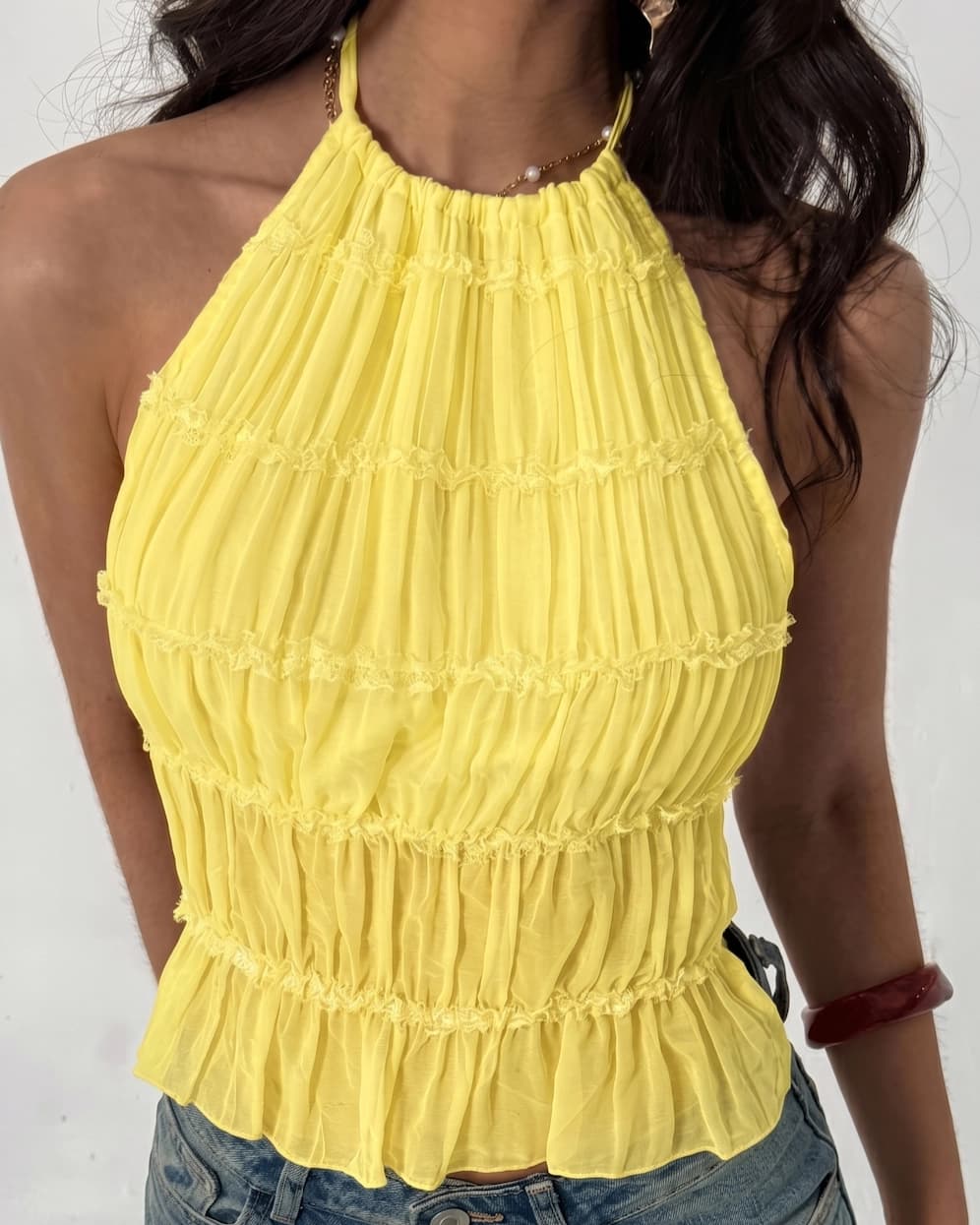 BLU-SH Arruchada Celine - Amarillo